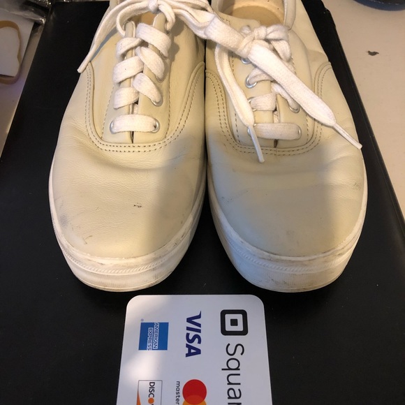 Cream Leather KEDS - Picture 2 of 3